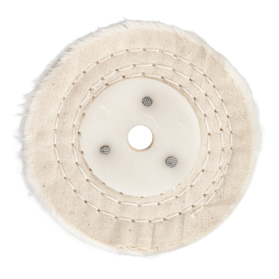 (image for) White Buff/mop 100mm X 2 Section X 20mm Thick