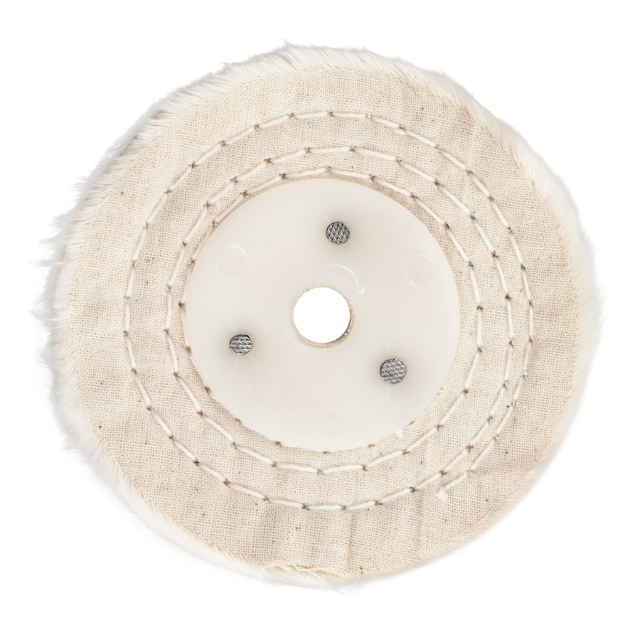 (image for) White Buff/mop 100mm X 2 Section X 20mm Thick