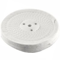 (image for) White Buff/mop 150mm X 2 Section 20mm Thick