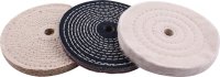 (image for) Buffing Wheel Kit 3pcs 150mm White & Denim Stiched & Sisal Polishing