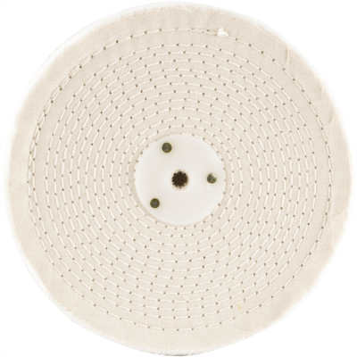 (image for) White Buff/mop 200mm X 3 Section X 30 Mm Thick 1/2' Hole