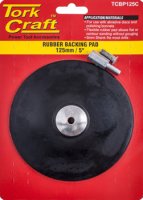 (image for) Backing Pad Rubber 125mm W/arbor