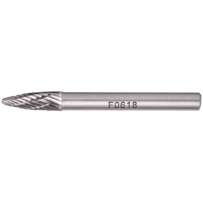 (image for) Rotary Burr Tungsten 6x18x6mm Round Point