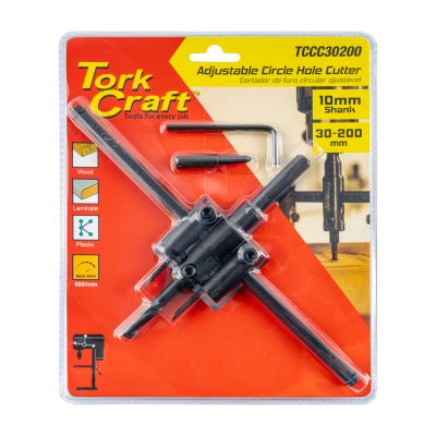 (image for) Circle Hole Cutter Adjustable 30-200mm