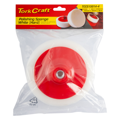 (image for) Compounding Sponge 150mm X M14 White Hard Foam Pad