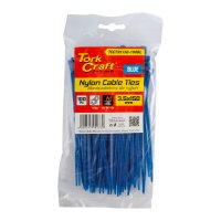 (image for) Nylon Cable Ties 3.5mm X 150mm Blue 100pc