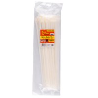 (image for) Nylon Cable Ties 7.6mm X 400mm White 100pc