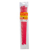 (image for) Nylon Cable Ties 7.6mm X 400mm Red 10pc