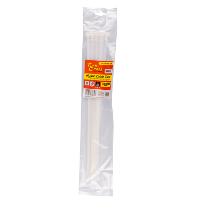 (image for) Nylon Cable Ties 7.6mm X 400mm White 10pc
