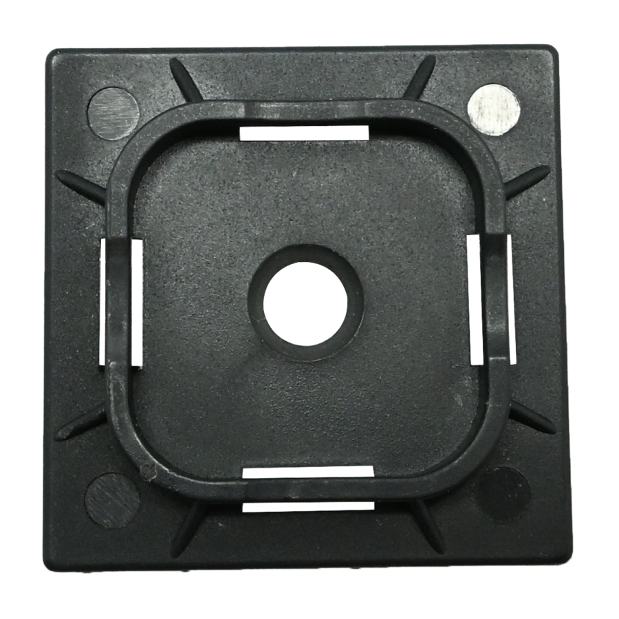(image for) Cable Tie Mount Pad 40mm X 40mm For 9mm Tie Black 100pc Nylon