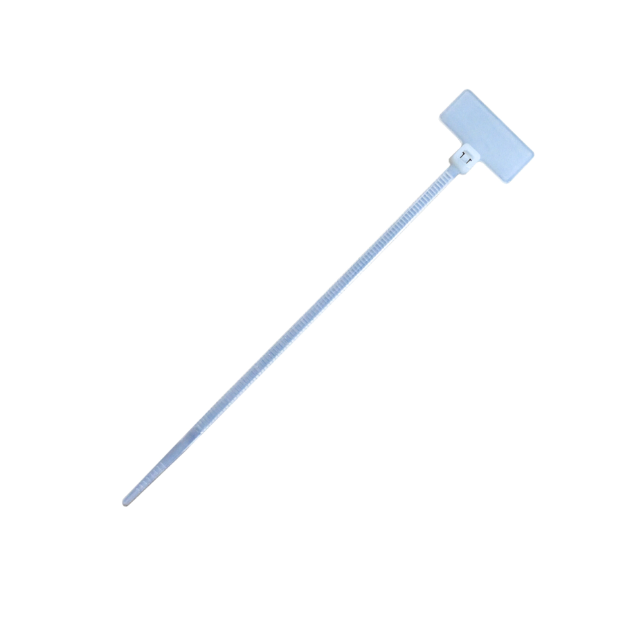 (image for) Marker Cable Ties 2.5mm X 110mm Pad 9mm X 20mm White 50pc