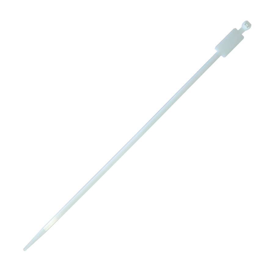 (image for) Marker Cable Ties 4.8mm X 300mm Pad 12mm X 27mm White 50pc