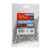 (image for) S/steel Cable Ties Ss304 4.6mm X 100mm Natural 100pc