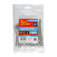 (image for) S/steel Cable Ties Ss304 4.6mm X 100mm Natural 50pc