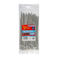 (image for) S/steel Cable Ties Ss304 4.6mm X 200mm Natural 100pc
