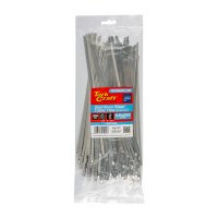 (image for) S/steel Cable Ties Ss304 4.6mm X 250mm Natural 100pc