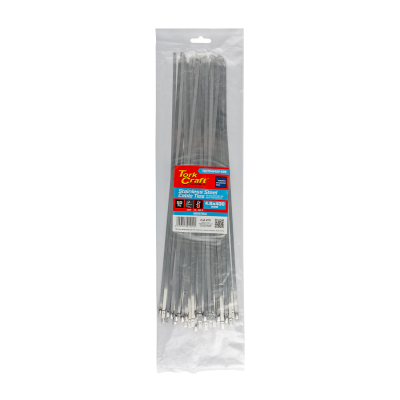(image for) S/steel Cable Ties Ss304 4.6mm X 400mm Natural 50pc