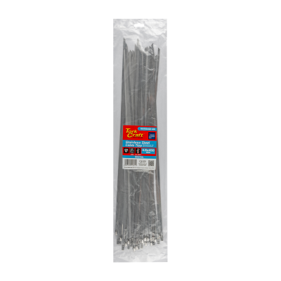 (image for) S/steel Cable Ties Ss304 4.6mm X 450mm Natural 50pc