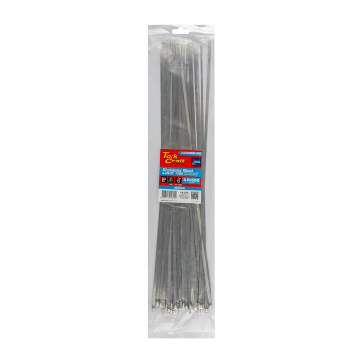 (image for) S/steel Cable Ties Ss304 4.6mm X 500mm Natural 50pc