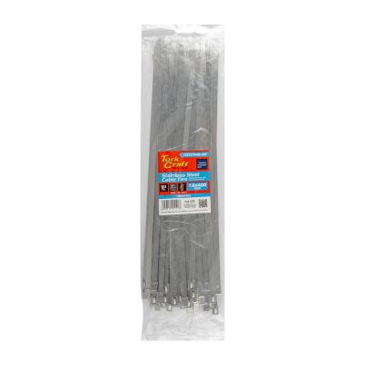 (image for) S/steel Cable Ties Ss304 7.9mm X 400mm Natural 50pc
