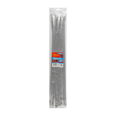 (image for) S/steel Cable Ties Ss304 7.9mm X 600mm Natural 50pc