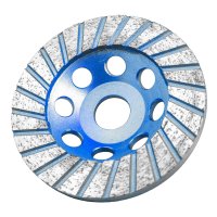 Dia. Cup Wheel 115mm X 22.23mm Turbo Laser Welded Industrial (image for) Dia. Cup Wheel 115mm X 22.23mm Turbo Laser Welded Industrial