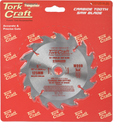 (image for) Blade Tct 125 X 16t 20/13 General Purpose Wood