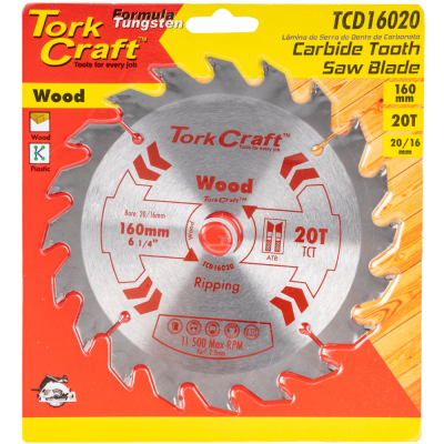 (image for) Blade Tct 160 X 20t 20/16 General Purpose Rip Wood