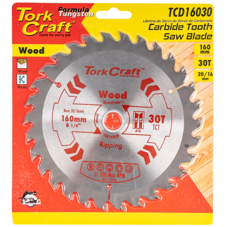 (image for) Blade Tct 160 X 30t 20/16 General Purpose Combination Wood