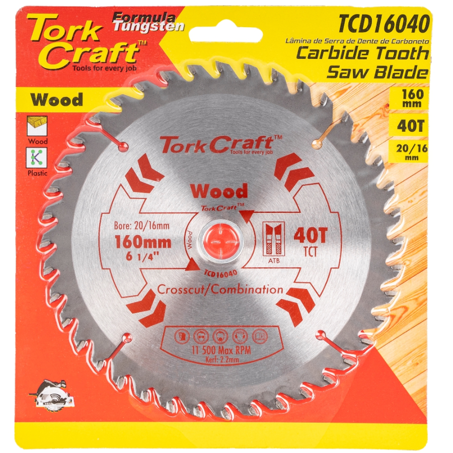(image for) Blade Tct 160 X 40t 20/16 General Purpose Combination