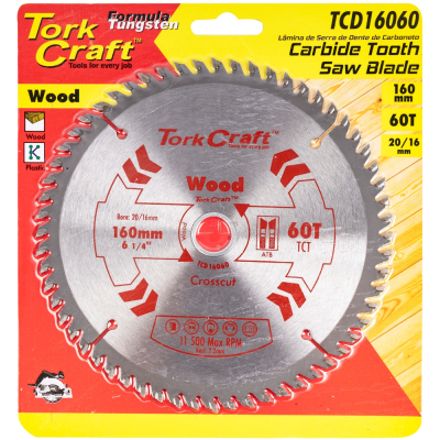 (image for) Blade Tct 160 X 60t 20/16 General Purpose Cross Cut
