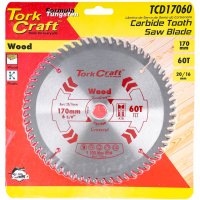 Blade Tct 170 X 60t 20/16 General Purpose Cross Cut (image for) Blade Tct 170 X 60t 20/16 General Purpose Cross Cut