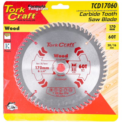 (image for) Blade Tct 170 X 60t 20/16 General Purpose Cross Cut
