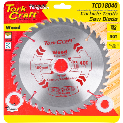 (image for) Blade Tct 180 X 40t 30/20/16 General Purpose Combination