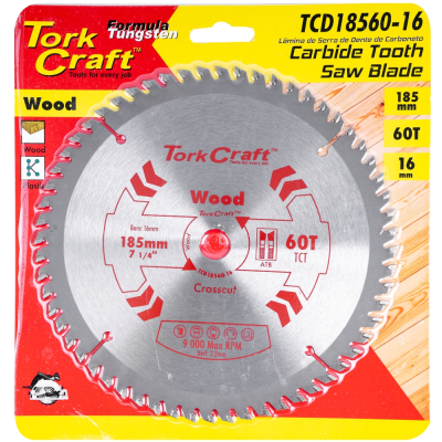(image for) Blade Tct 185 X 60t 16mm General Purpose Cross Cut