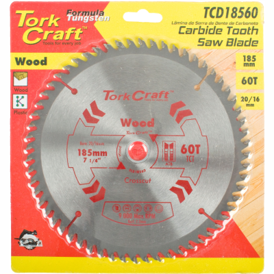 (image for) Blade Tct 185 X 60t 20/16 General Purpose Cross Cut