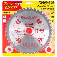 (image for) Blade Tct 190 X 40t 30/20/16mm General Purpose Combination