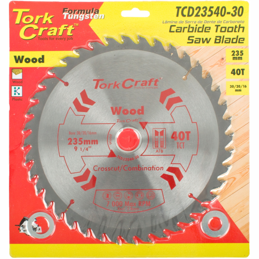 (image for) Blade Tct 235 X 40t 30/16 General Purpose Combination
