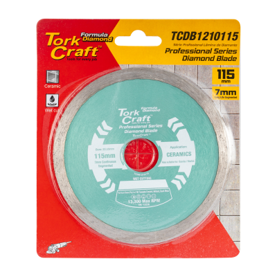 (image for) Diamond Blade 115mm Continues Rim Hot Pressed Contractor
