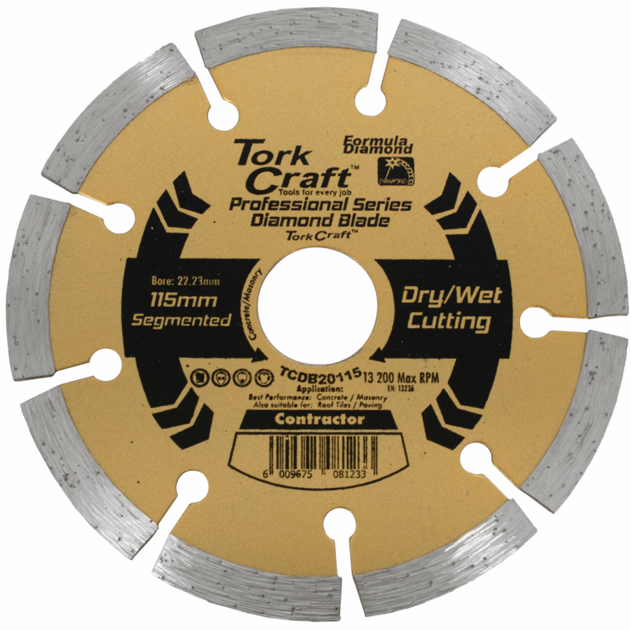 (image for) Diamond Blade 10mm Seg For Cutting Building Materials 115mm 22x23mm