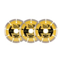 (image for) Diamond Blade Segmented 115mm Professional Bulk 3 Pack Shrink