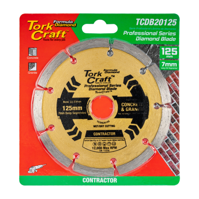 (image for) Diamond Blade Segmented 125x22.22mm Sintered Profesional