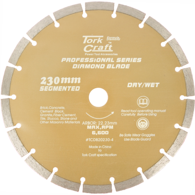 (image for) Diamond Blade 10mm Seg For Cutting Building Materials 230mm 22.23