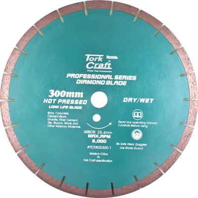 (image for) Dia. Blade 300x12x25.4mm Gen. Purp. Hot Pressed Segmented