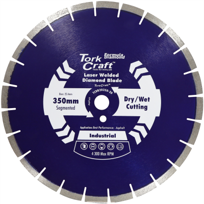 (image for) Diamond Blade 350x25.4mm Asphalt Laser Welded Segmented Tar