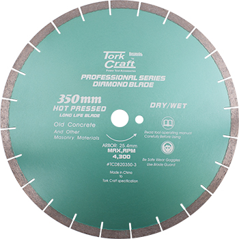 (image for) Dia. Blade 350x25.4mm Old Concrete Hot Pressed