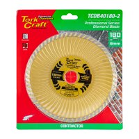 Diamond Blade 180x25.4mm Turbo Wave (image for) Diamond Blade 180x25.4mm Turbo Wave