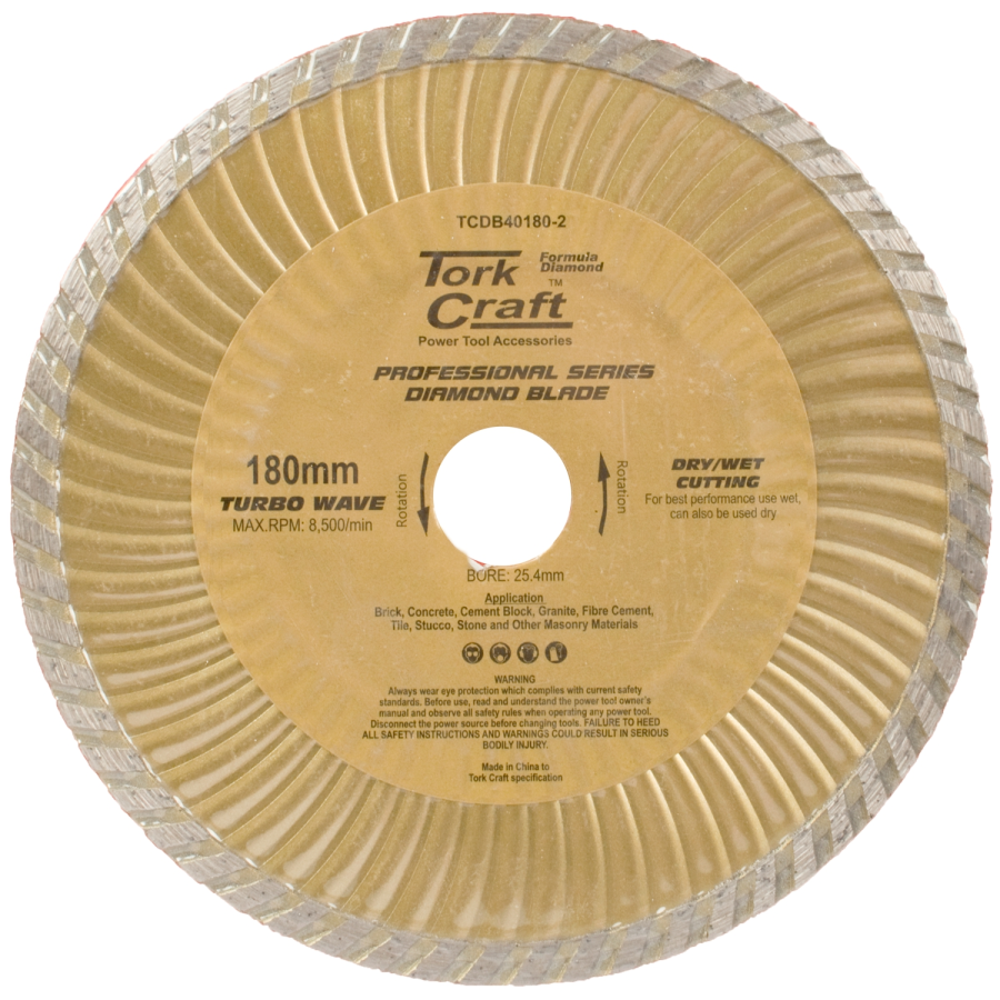 (image for) Diamond Blade 180x22.22mm Turbo Wave