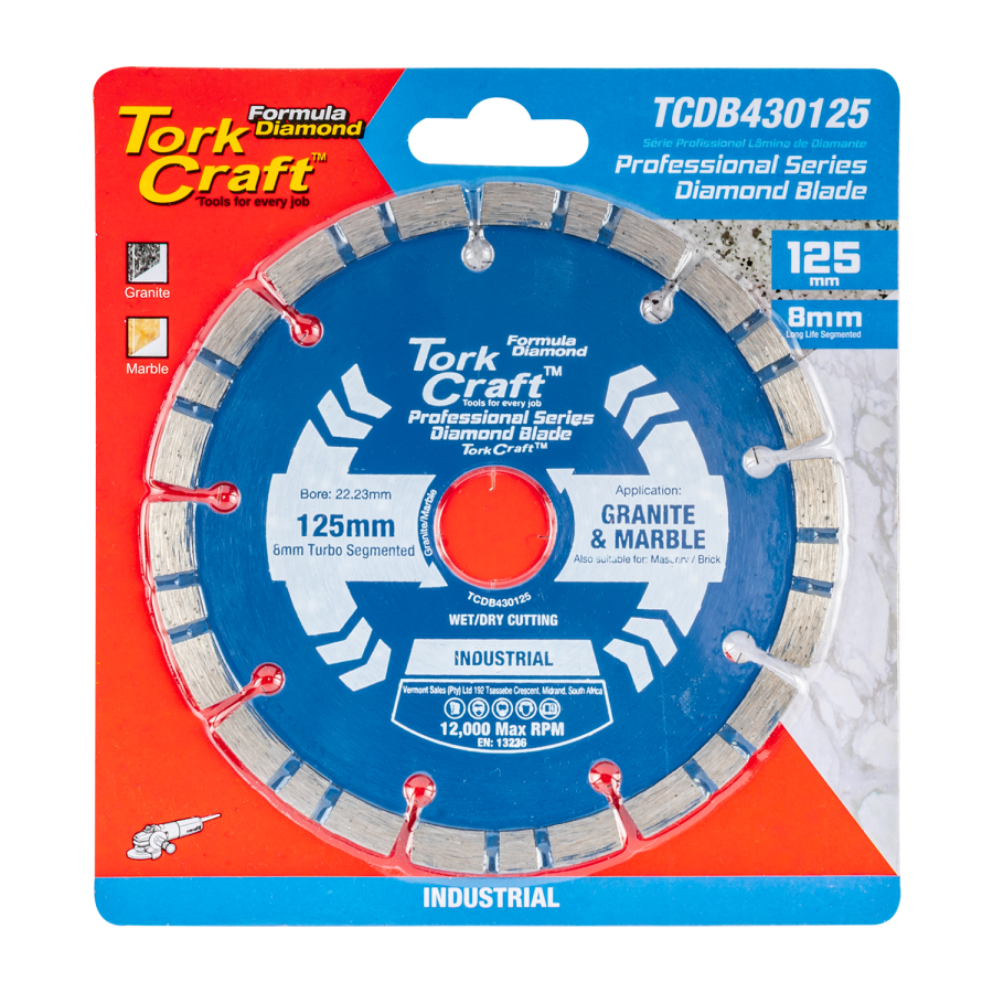 (image for) Diamond Blade 125 X 22.22mm Turbo/segm.laser