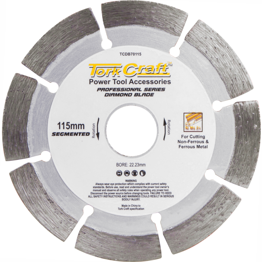 (image for) Diamond Blade Seg.115 X 22.23mm For Metal Cutting